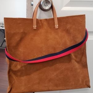 CLARE V. CAMEL SIMPLE TOTE